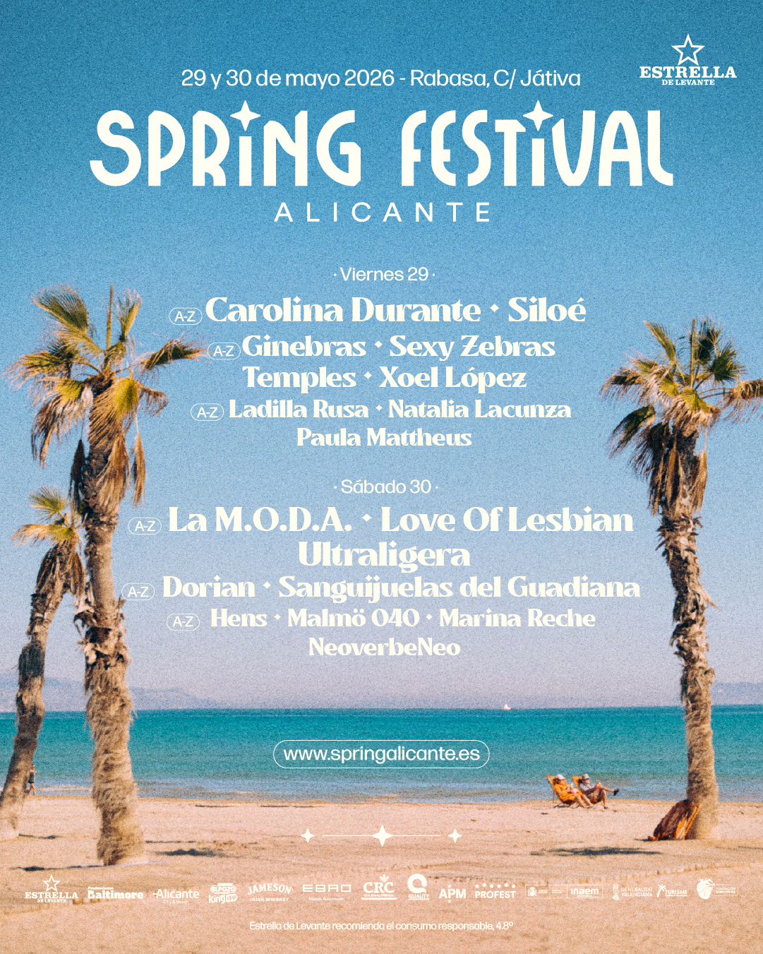 Spring Festival anuncia su cartel por días y anuncia el primer cupo de entradas de día a la venta